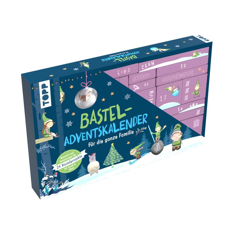 Familien-Bastel-Adventskalender - 24 Bastelprojekte Mit Material von Frech