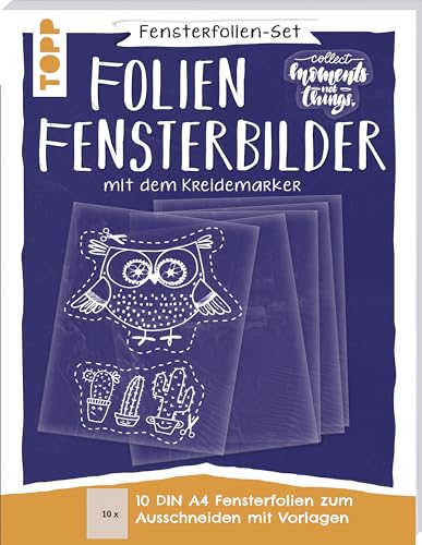 Fensterfolien-Set - Folien-Fensterbilder mit dem Kreidemarker - DIN A4: 10 Fensterfolien zum Bemalen und Ausschneiden in DIN A4 mit 7 Motiv-Vorlagen in Originalgröße. Mit Anleitung. Fensterfolien-Set - Folien-Fensterbilder mit dem Kreidemarker - DIN A4: 10 Fensterfolien zum Bemalen und Ausschneiden in DIN A4 mit 7 Motiv-Vorlagen in Originalgröße. Mit Anleitung. von Frech