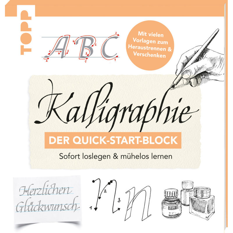 Kalligraphie. Der Quick-Start-Block - Andreas Lux, Taschenbuch von Frech