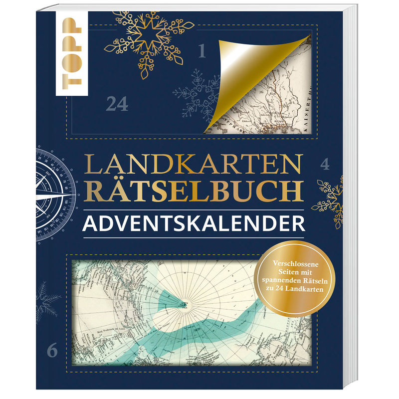 Landkarten Rätselbuch Adventskalender - Norbert Pautner, Kartoniert (TB) von Frech