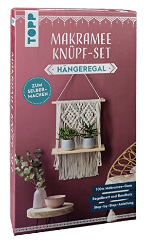 Makramee Knüpf-Set Hängeregal: Anleitung und Material für EIN Makramee-Hängeregal im angesagten Boho-Stil. Zum Selbermachen Makramee Knüpf-Set Hängeregal: Anleitung und Material für EIN Makramee-Hängeregal im angesagten Boho-Stil. Zum Selbermachen von Frech