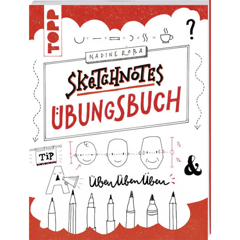 Sketchnotes Übungsbuch - Nadine Roßa, Taschenbuch von Frech