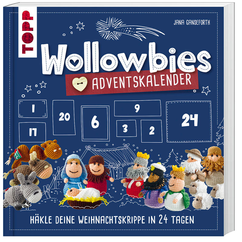Wollowbies Adventskalender - Jana Ganseforth, Kartoniert (TB) von Frech