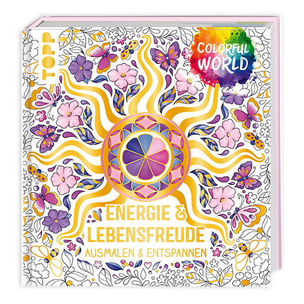 Ausmalbuch, Colorful World, Energie und Lebensfreude, 192 Seiten Ausmalbuch, Colorful World, Energie und Lebensfreude, 192 Seiten von Frechverlag