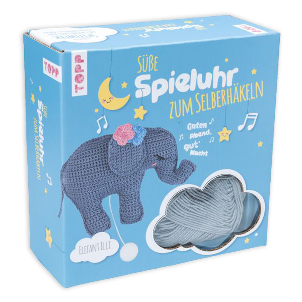 Spieluhr Häkelset "Elefant Elli" von Frechverlag