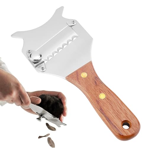 Trüffelhobel, Profi Käsehobel Trüffelhobel aus Edelstahl Einstellbare Gourmethobel Set mit Holzgriff für Zuhause,für Trüffel, Schokolade, Käse, Butter Schneiden Trüffelhobel, Profi Käsehobel Trüffelhobel aus Edelstahl Einstellbare Gourmethobel Set mit Holzgriff für Zuhause,für Trüffel, Schokolade, Käse, Butter Schneiden von FreeSkill