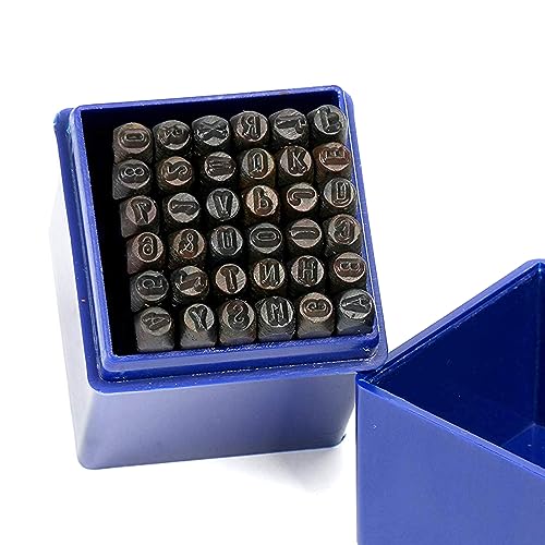 FreeTec 36 Stück Schlagzahlen Set, 3mm Zahlen und Buchstaben Punch Set, Schlagbuchstaben Schlagzahlen Satz, A-Z & 0-9 Schlagstempel Satz für Leder Holz Metall Kunststoff DIY FreeTec 36 Stück Schlagzahlen Set, 3mm Zahlen und Buchstaben Punch Set, Schlagbuchstaben Schlagzahlen Satz, A-Z & 0-9 Schlagstempel Satz für Leder Holz Metall Kunststoff DIY von FreeTec