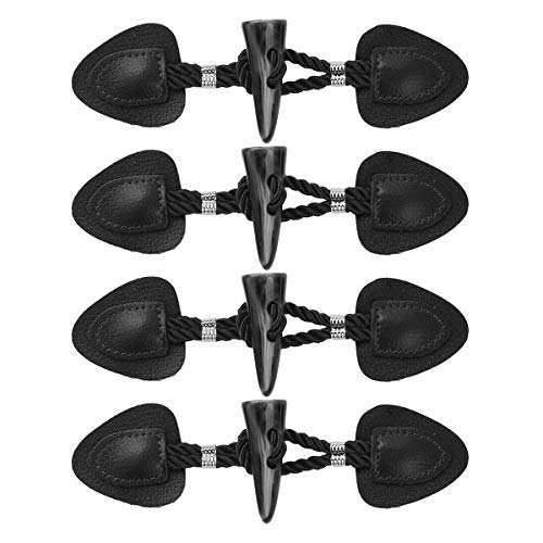 Freebily 4 Paar Knebelknöpfe Horn Knebelverschlüsse PU Leder Dufflecoat Verschluss Knöpfen für Mantel, Jacke, Kleidung, Dekoration Schwarz B 4 Paar Freebily 4 Paar Knebelknöpfe Horn Knebelverschlüsse PU Leder Dufflecoat Verschluss Knöpfen für Mantel, Jacke, Kleidung, Dekoration Schwarz B 4 Paar von Freebily