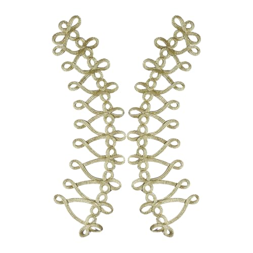Freebily Chinesische Knoten Frosch Knöpfe Applikationen gestickt Nähen auf Patch für Kleid Kissen Nähen Zubehör Gold 3 Einheitsgröße Freebily Chinesische Knoten Frosch Knöpfe Applikationen gestickt Nähen auf Patch für Kleid Kissen Nähen Zubehör Gold 3 Einheitsgröße von Freebily