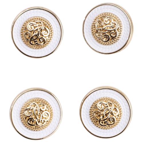 Freebily Gold Metal Blazer Button Exquisite Sewing Buttons Für Blazers Suits Sport Coats Uniform Jackets Weiß 3 4Pcs Einheitsgröße Freebily Gold Metal Blazer Button Exquisite Sewing Buttons Für Blazers Suits Sport Coats Uniform Jackets Weiß 3 4Pcs Einheitsgröße von Freebily