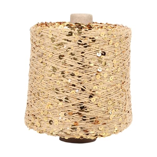 Freebily Rolle Glitzerndes Sequengarn Zum Stricken Strickmodisches Garn Häkelgarn Strang Für Handarbeit Typ 11 Einheitsgröße von Freebily