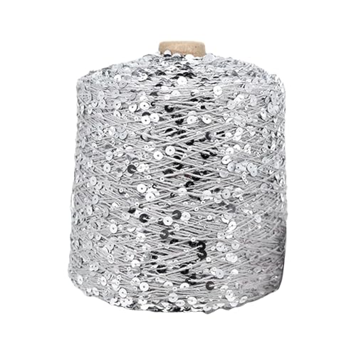 Freebily Rolle Glitzerndes Sequengarn Zum Stricken Strickmodisches Garn Häkelgarn Strang Für Handarbeit Typ 17 Einheitsgröße Freebily Rolle Glitzerndes Sequengarn Zum Stricken Strickmodisches Garn Häkelgarn Strang Für Handarbeit Typ 17 Einheitsgröße von Freebily