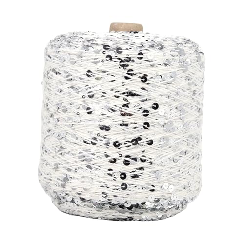 Freebily Rolle Glitzerndes Sequengarn Zum Stricken Strickmodisches Garn Häkelgarn Strang Für Handarbeit Typ 7 Einheitsgröße Freebily Rolle Glitzerndes Sequengarn Zum Stricken Strickmodisches Garn Häkelgarn Strang Für Handarbeit Typ 7 Einheitsgröße von Freebily