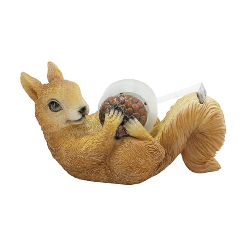 Eichhörnchen Klebebandabroller, Harz, 19.8 * 13.2 * 10.8 cm, 384 g, Tape Dispenser, Tischabroller, Klebebandspender, Abroller Klebeband, Tierdeko, Schreibwaren, Figur, Büro Deko Eichhörnchen Klebebandabroller, Harz, 19.8 * 13.2 * 10.8 cm, 384 g, Tape Dispenser, Tischabroller, Klebebandspender, Abroller Klebeband, Tierdeko, Schreibwaren, Figur, Büro Deko von Freefire