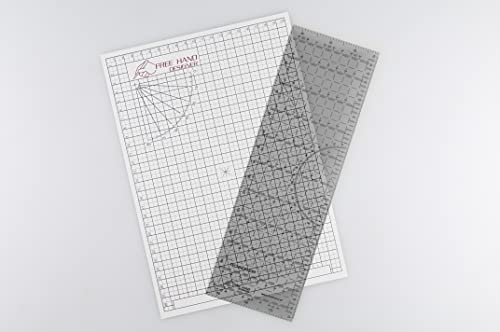 Freehand Designer Folie DIN A4 als Set mit Technoflex - Gerade Linien zeichnen, ohne Lineal (Original) von Freehand Designer by kritzmueller.de