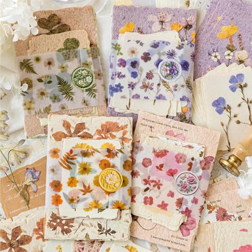 120 Blätter Flower Scrapbook Papier,Plant Scrapbooking Zubehör Papier for Bullet Journal,Journaling,Notebook,Phone Case,DIY Craft,Painting(Flower Language) von Frekyar