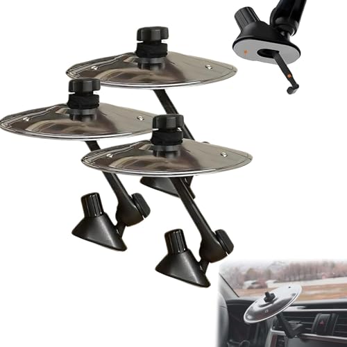 Autounfall Cymbal - Einfache Installation und robuste Mini -Drum -Crash -Becken für Autoentlüftung, Clip -On -Luftentlüftungstrommel -Becken, machen Sie mehr Spaß (3Pcs) von Frenaki