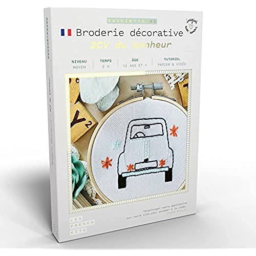 Les French Kits Deko-Stickerei 2CV des Glücks von French Kits