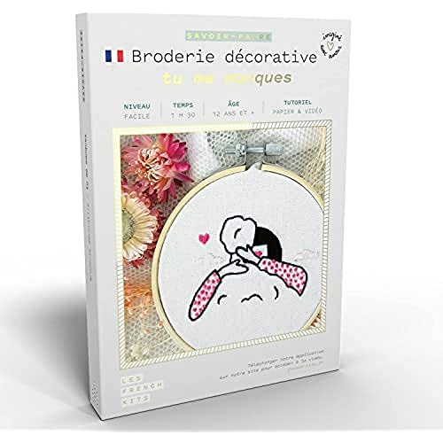 French Kits Dekorative Stickerei, Ich vermisse dich von French Kits