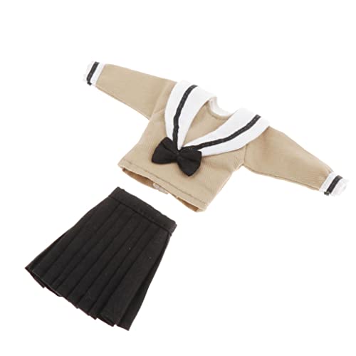 freneci Nette 1/6 Puppe Schuluniform Kleid Kleidung für Blythe BJD 12inch Girl Dolls - Kaffee freneci Nette 1/6 Puppe Schuluniform Kleid Kleidung für Blythe BJD 12inch Girl Dolls - Kaffee von Freneci