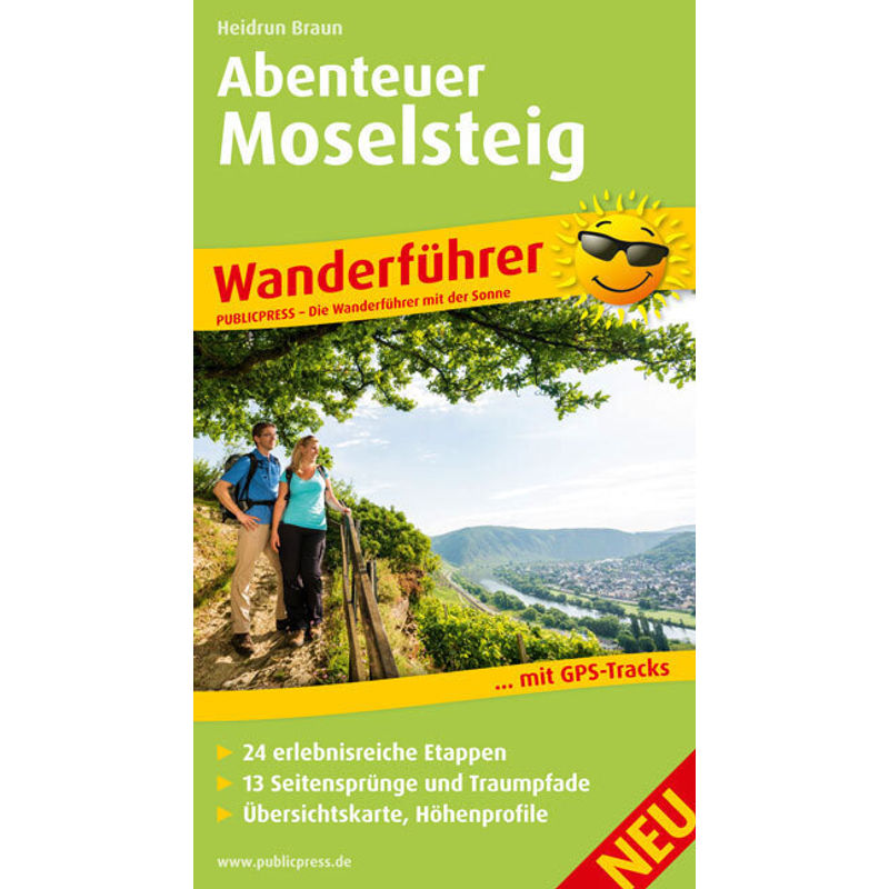 Publicpress Wanderführer Abenteuer Moselsteig - Heidrun Braun, Kartoniert (TB) von PUBLICPRESS