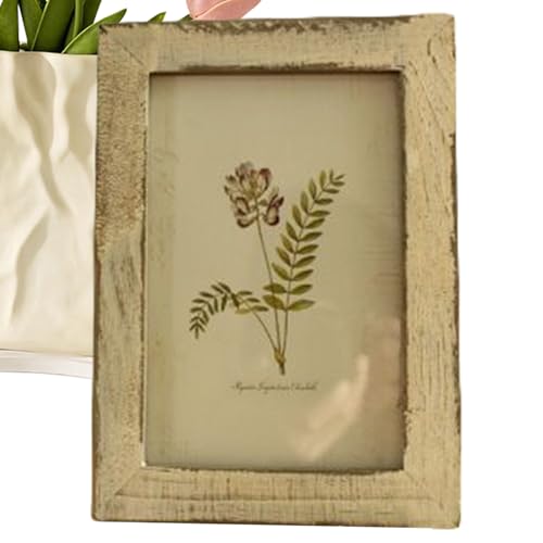 Frfik Bilderrahmen, dekorativer Holz-Bilderrahmen, Vintage, 7,6 x 12,7 cm, Tisch- und Wandmontage, Foto-Display für Hochzeit Frfik Bilderrahmen, dekorativer Holz-Bilderrahmen, Vintage, 7,6 x 12,7 cm, Tisch- und Wandmontage, Foto-Display für Hochzeit von Frfik