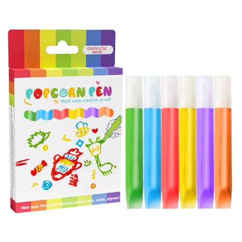 Frfik Magische Zeichenstifte, 6 Farben, 3D-Zeichnen, Blasen, Marker, waschbar, dekoratives Kunstbedarf, Blasen-Handwerk, Malzubehör für Kinder, Urlaub, Geburtstag Frfik Magische Zeichenstifte, 6 Farben, 3D-Zeichnen, Blasen, Marker, waschbar, dekoratives Kunstbedarf, Blasen-Handwerk, Malzubehör für Kinder, Urlaub, Geburtstag von Frfik