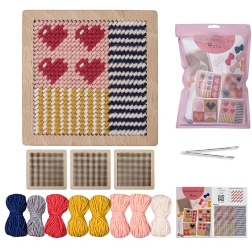 Frfik Nadelstanzer-Set für Erwachsene – Stanzkunst-Set für Erwachsene und Anfänger, Stickkunst, Stickwerkzeug, Untersetzer, Bastelzubehör für Heimdekoration und kreative Projekte Frfik Nadelstanzer-Set für Erwachsene – Stanzkunst-Set für Erwachsene und Anfänger, Stickkunst, Stickwerkzeug, Untersetzer, Bastelzubehör für Heimdekoration und kreative Projekte von Frfik