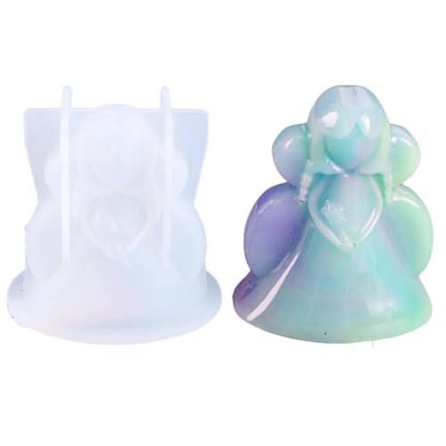 Frfik Winkelharzform, 3D Engel Silikonformen für Harz, Epoxidharz-Silikonform, DIY Angel Girl Duftkerze, leicht zu lösen Frfik Winkelharzform, 3D Engel Silikonformen für Harz, Epoxidharz-Silikonform, DIY Angel Girl Duftkerze, leicht zu lösen von Frfik