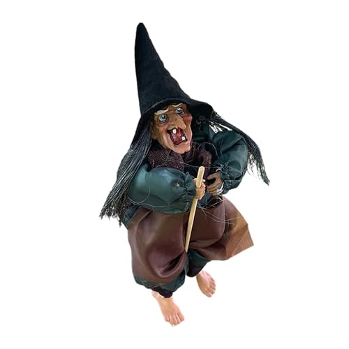 Halloween Hängende Hexe | 11.81 Zoll Halloween Hanging Ornamente | Harz Halloween Hexendekoration Spielzeug | Sprachaktivierte Leuchtende Augen Gruselige Hexenquelle Für Haunted House Party Decor Halloween Hängende Hexe | 11.81 Zoll Halloween Hanging Ornamente | Harz Halloween Hexendekoration Spielzeug | Sprachaktivierte Leuchtende Augen Gruselige Hexenquelle Für Haunted House Party Decor von Frfik