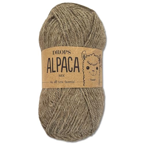 Frida's Wollhaus Drops 50 g Alpaca Alpaka Wolle Garn Häkeln Stricken weich 51 Farben (mix 0618 | Nougat) von Frida's Wollhaus