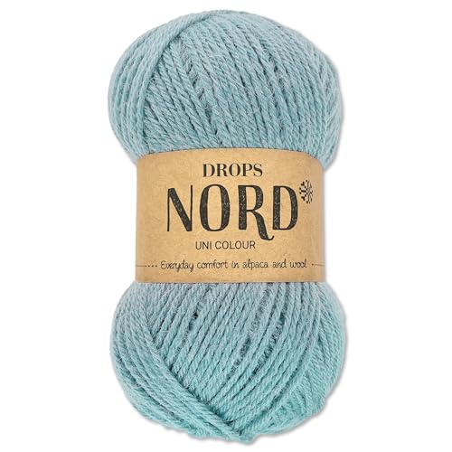 Frida's Wollhaus Drops 50 g Nord Sockenwolle Alpaka Schurwolle flauschig Stricken 23 Farben (mix 08 | Nebel) von Frida's Wollhaus