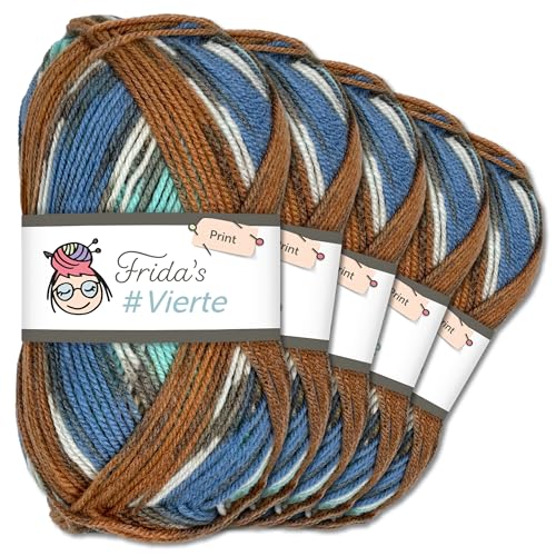 Frida's Wollhaus Frida's 100 g #Vierte Wolle Stricken Häkeln Farbverlaufsgarn weich 32 Farben (175) von Frida's Wollhaus