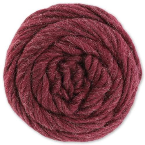 Frida's Wollhaus Lana Grossa 100 g Landlust die Filzwolle Schurwolle Filzgarn 12 Farben (5002 | Weinrot Meliert) von Frida's Wollhaus