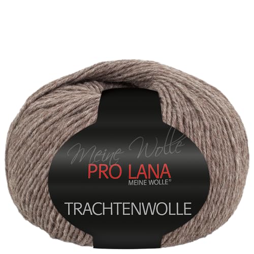 Frida's Wollhaus Pro Lana 100 g Trachtenwolle Schurwolle Stricken Häkeln Garn Wolle 15 Farben (12 | Sisal meliert) von Frida's Wollhaus