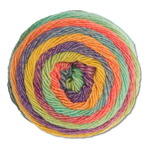 Frida's Wollhaus Pro Lana 150 g Diamant Stricken Häkeln Farbverlaufswolle Multicolorgarn Wolle 15 Farben (94 | Türkis-lila-orange) von Frida's Wollhaus