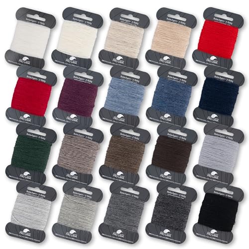 Frida's Wollhaus Pro Lana Beilaufgarn Stopfen Reparieren Verstärken 20 Farben (33 | Flanell meliert) von Frida's Wollhaus