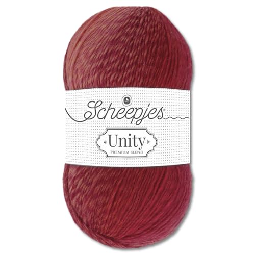 Frida's Wollhaus Scheepjes 100 g Unity (ehem. Our Tribe) Superwash Merinowolle Polyamid Stricken 37 Farben (968 | Happy in Red) von Frida's Wollhaus