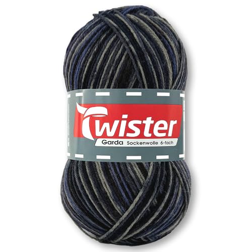 Frida's Wollhaus Twister 150 g Garda 6-fach Sockenwolle Stricken Häkeln Schurwolle Garn 14 Farben (184 | Kamel Multi) von Frida's Wollhaus