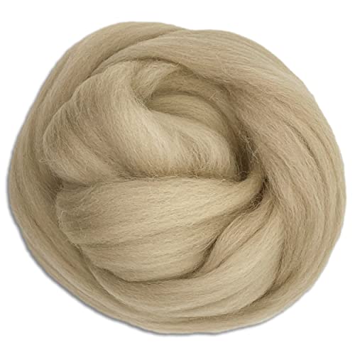 Frida's Wollhaus Wooliny 100 g Filzwolle Merinowolle Märchenwolle | 35 Farben zur Auswahl (20 | Beige) von Frida's Wollhaus