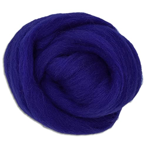 Frida's Wollhaus Wooliny 100 g Filzwolle Merinowolle Märchenwolle | 35 Farben zur Auswahl (24 | Indigo) von Frida's Wollhaus