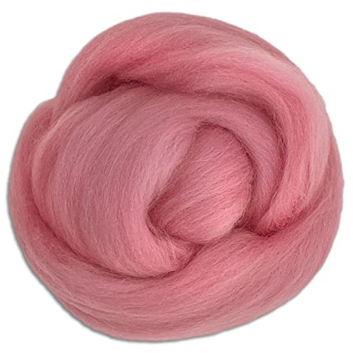 Frida's Wollhaus Wooliny 100 g Filzwolle Merinowolle Märchenwolle | 35 Farben zur Auswahl (54 | Rosa) von Frida's Wollhaus