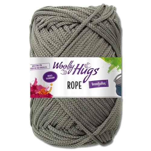 Frida's Wollhaus Woolly Hugs 200 g Rope Polyester Textilgarn Wolle Tasche mit Anleitung 13 Farben (95 | Dunkelgrau) von Frida's Wollhaus