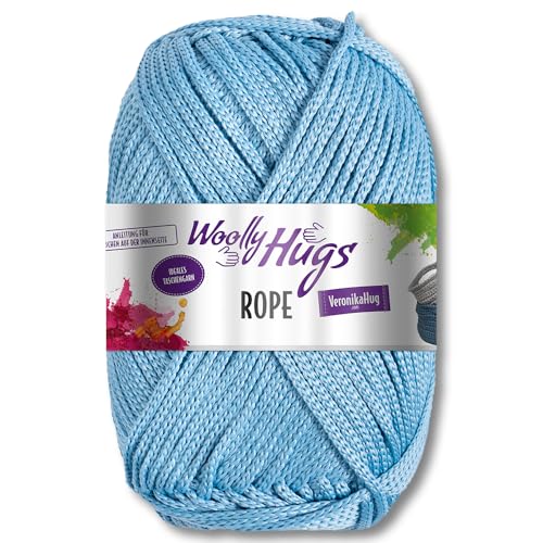 Frida's Wollhaus Woolly Hugs 200 g Rope Polyester Textilgarn Wolle Tasche mit Anleitung 19 Farben (57 | Denim) von Frida's Wollhaus