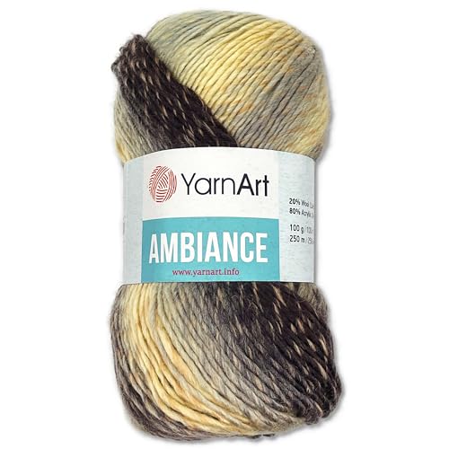 Frida's Wollhaus YarnArt 100 g Ambiance Garn Wolle mit Farbeverlauf Häkeln Stricken 14 Farben (151) von Frida's Wollhaus