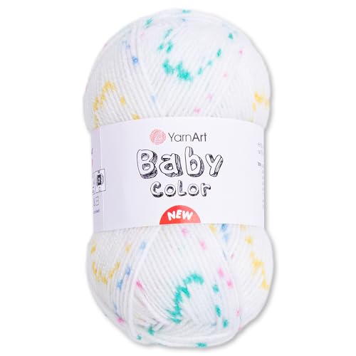 Frida's Wollhaus YarnArt 50 g Baby Color Babywolle Garn Stricken Häkeln super soft 18 Farben (214) von Frida's Wollhaus