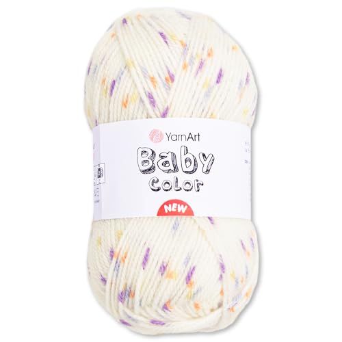 Frida's Wollhaus YarnArt 50 g Baby Color Babywolle Garn Stricken Häkeln super soft 18 Farben (217) von Frida's Wollhaus