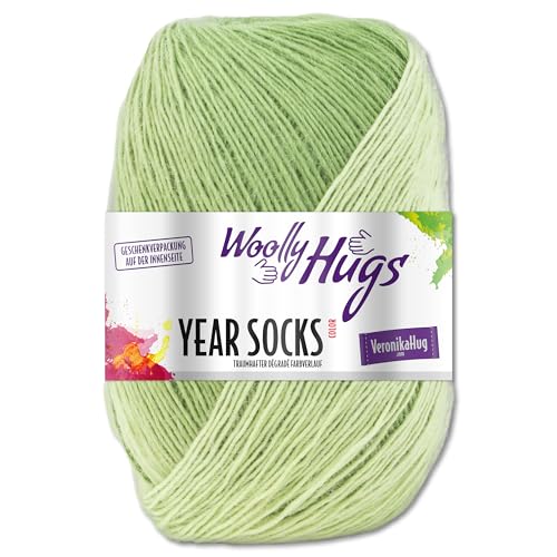 Frida's Wollhaus Woolly Hugs 100 g Year Socks Sockenwolle Sockengarn Farbverlauf 17 Farben (05 | Mai) von Frida's Wollhaus