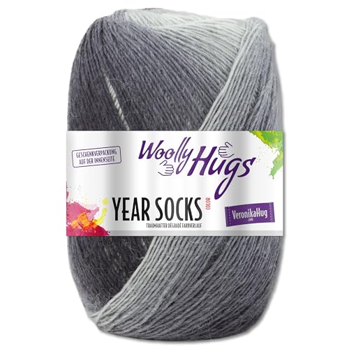Frida's Wollhaus Woolly Hugs 100 g Year Socks Sockenwolle Sockengarn Farbverlauf 17 Farben (12 | Dezember) von Frida's Wollhaus