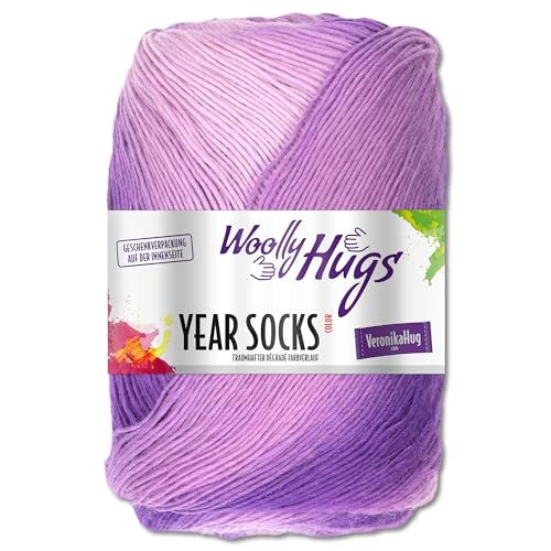 Frida's Wollhaus Woolly Hugs 100 g Year Socks Sockenwolle Sockengarn Farbverlauf 17 Farben (13 | Frühling) von Frida's Wollhaus